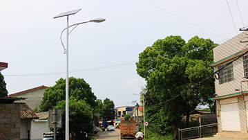 長沙市開福區(qū)撈刀河街道大星村太陽能路燈